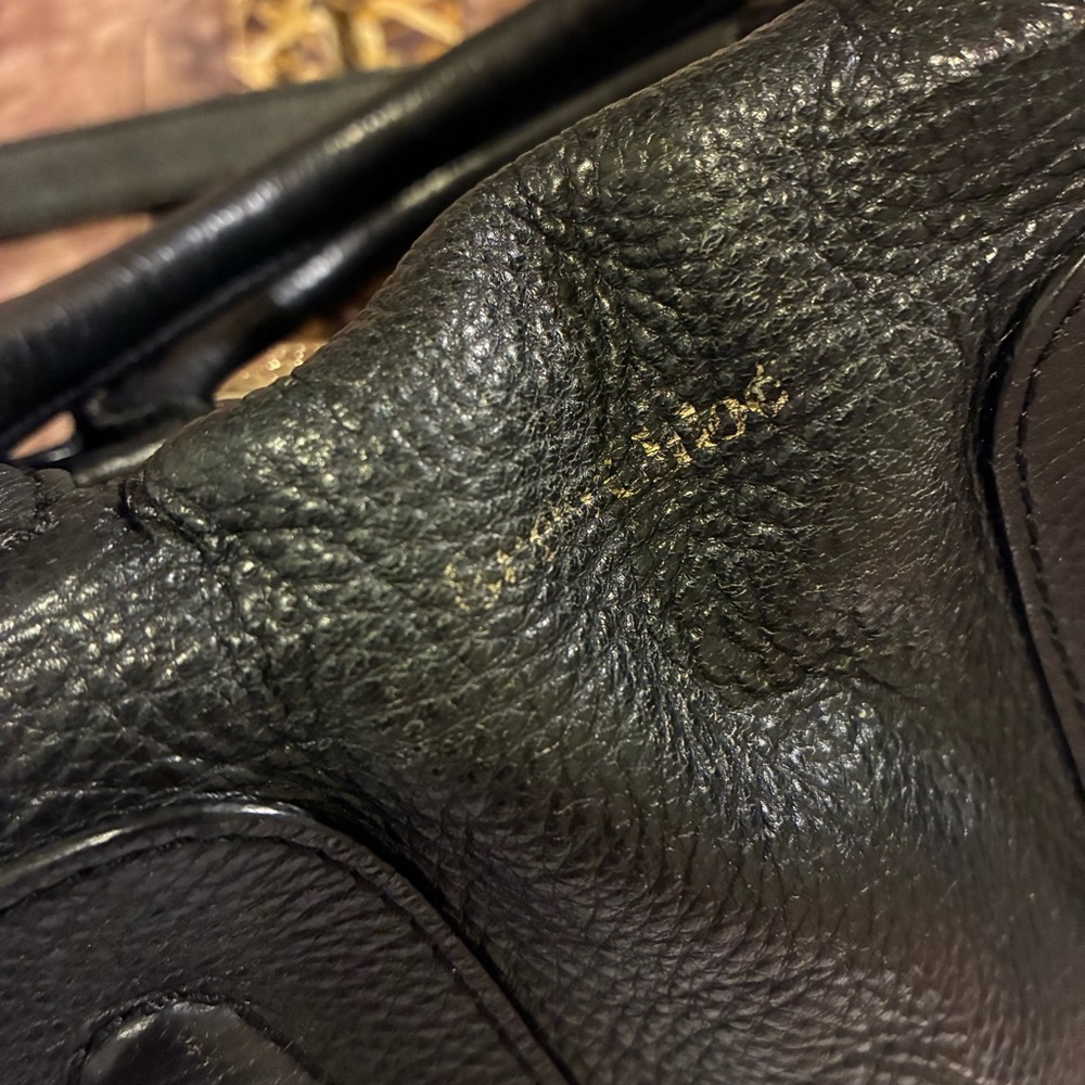 SEE BY CHLOE Kay Black Leather Satchel Crossbody Bag Designer Style Handbag - Picture 9 of 10